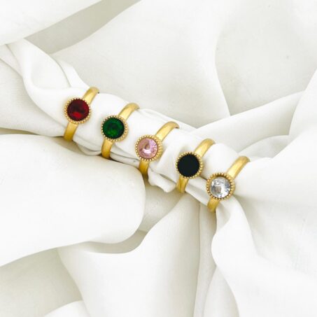 Zircon Gemstone Adjustable Ring