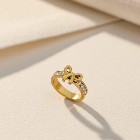 Gold Bow Ring