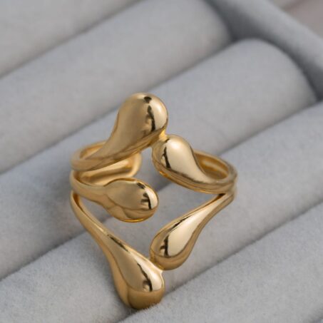 Raindrop Adjustable Ring