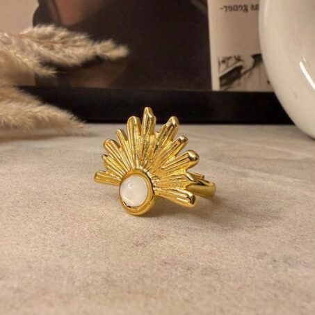 Pearl Sunflare Ring