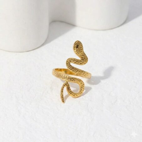 Gold Snake Wrap Ring