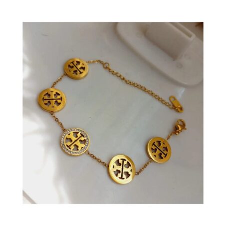 Tory Burch Cut-Out Medallion Bracelet