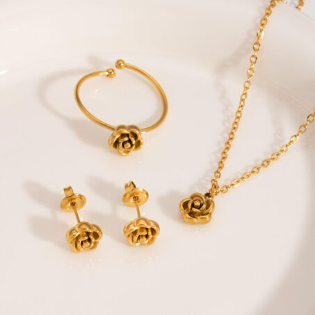 Flower Jewelry Set