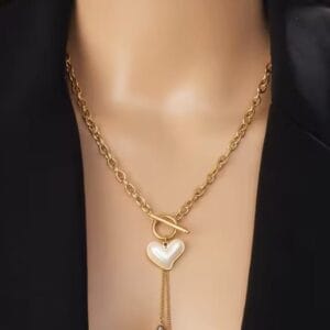 Heart Cross Chain